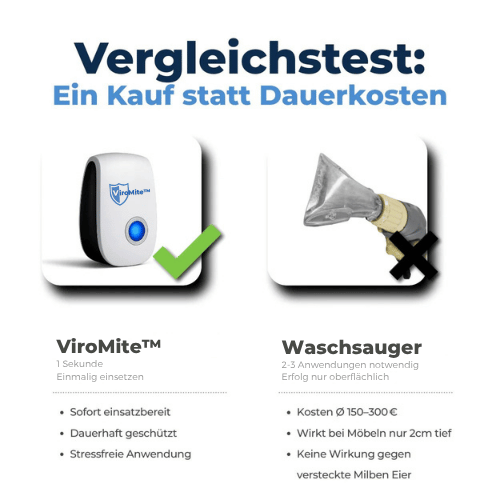 ViroMite™ - Milbenfrei schlafen, Juckreiz & Niesen stoppen